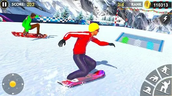 game trượt tuyết - Crazy Snowboard